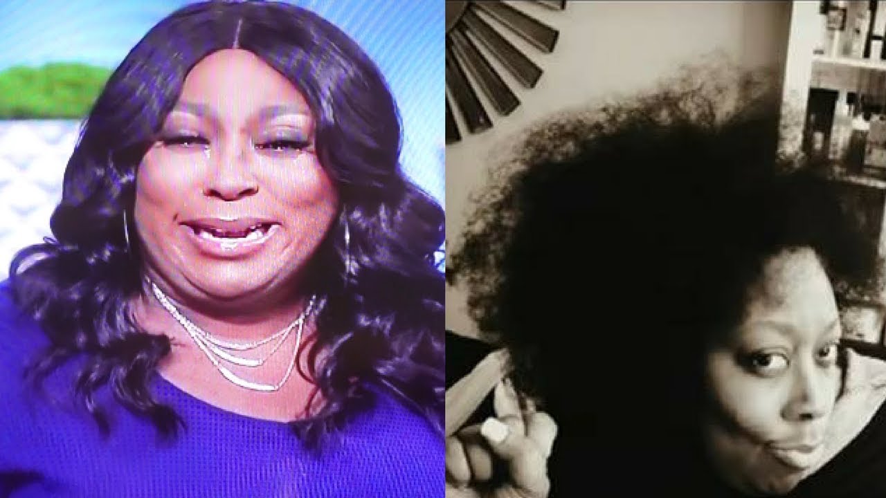 Loni Love CRYING on 'THE REAL' about her NATURAL HAIR! Loni shows her REAL HAIR!