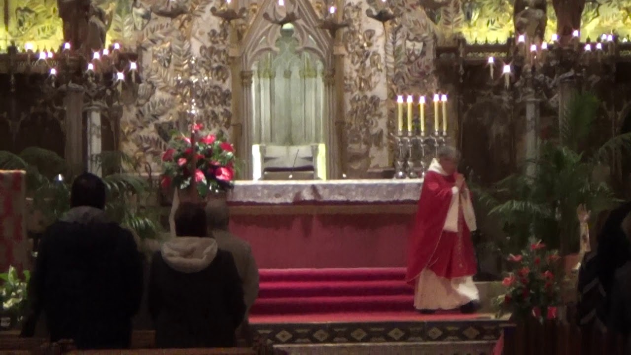 Katedra La Seu na Majorce -Początek mszy św.