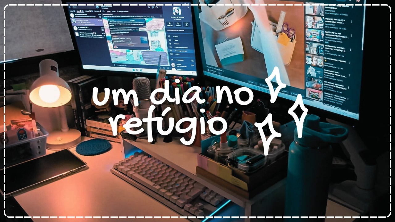 Um dia na minha mesa 01⭐︎ Um vlog calmo entre páginas 💌 ✨