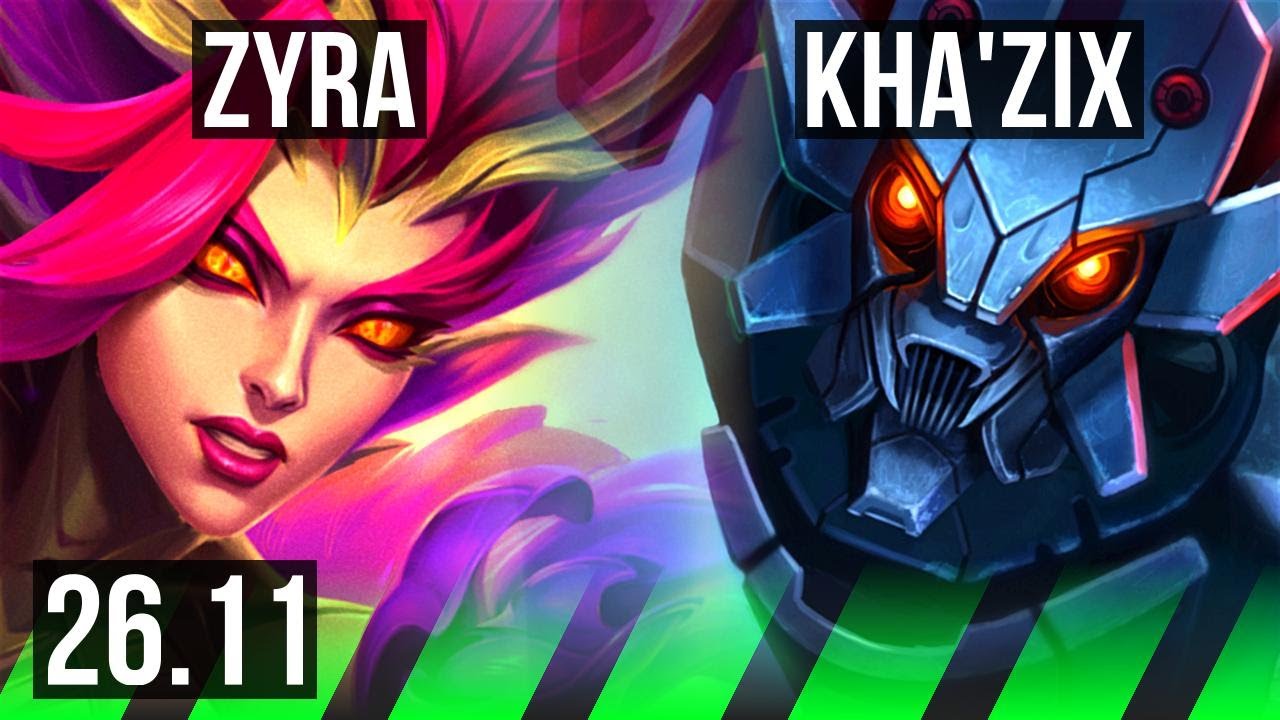 ZYRA vs KHA'ZIX (JGL) | EUW Master | 26.11