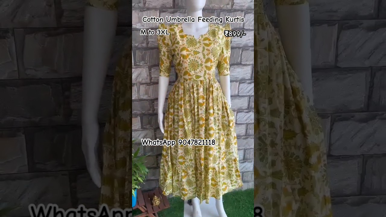 Cotton Umbrella Feeding Kurtis  #maternity #feedingkurti #umbrella #kurtis #maternitygowns #shorts