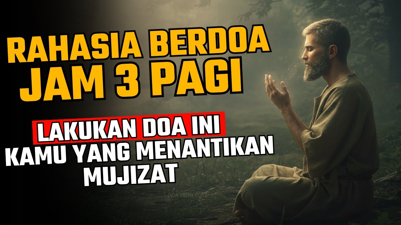 RAHASIA BERDOA JAM 3 PAGI – UNTUK ANDA YANG MENANTIKAN KEAJAIBAN