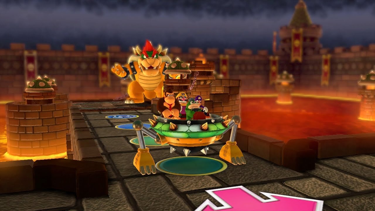 Mario Party 10 Bowser Party #1031 Donkey Kong, Spike, Waluigi, Wario Chaos Castle Master Difficulty