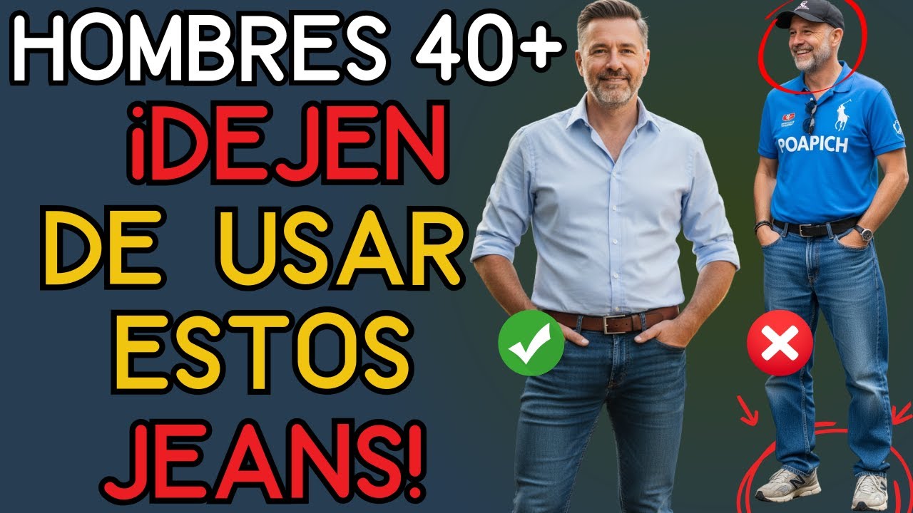 C&oacute;mo llevar jeans de lavado oscuro con estilo casual elegante despu&eacute;s de los 40 | Moda Hombres 40+