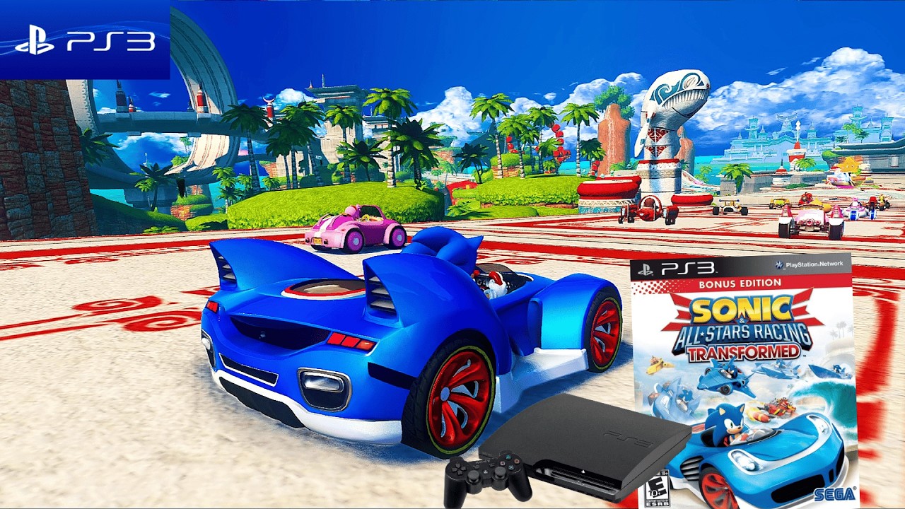 Sonic & All-Stars Racing Transformed (2012) Sony PlayStation 3 (PS3) Gameplay in HD～4K 60FPS