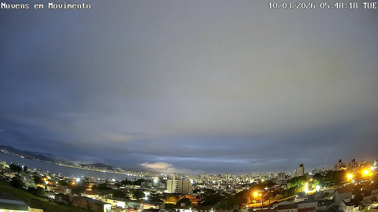 10/03/2026 - Time-lapse das condições do tempo em São José-SC 