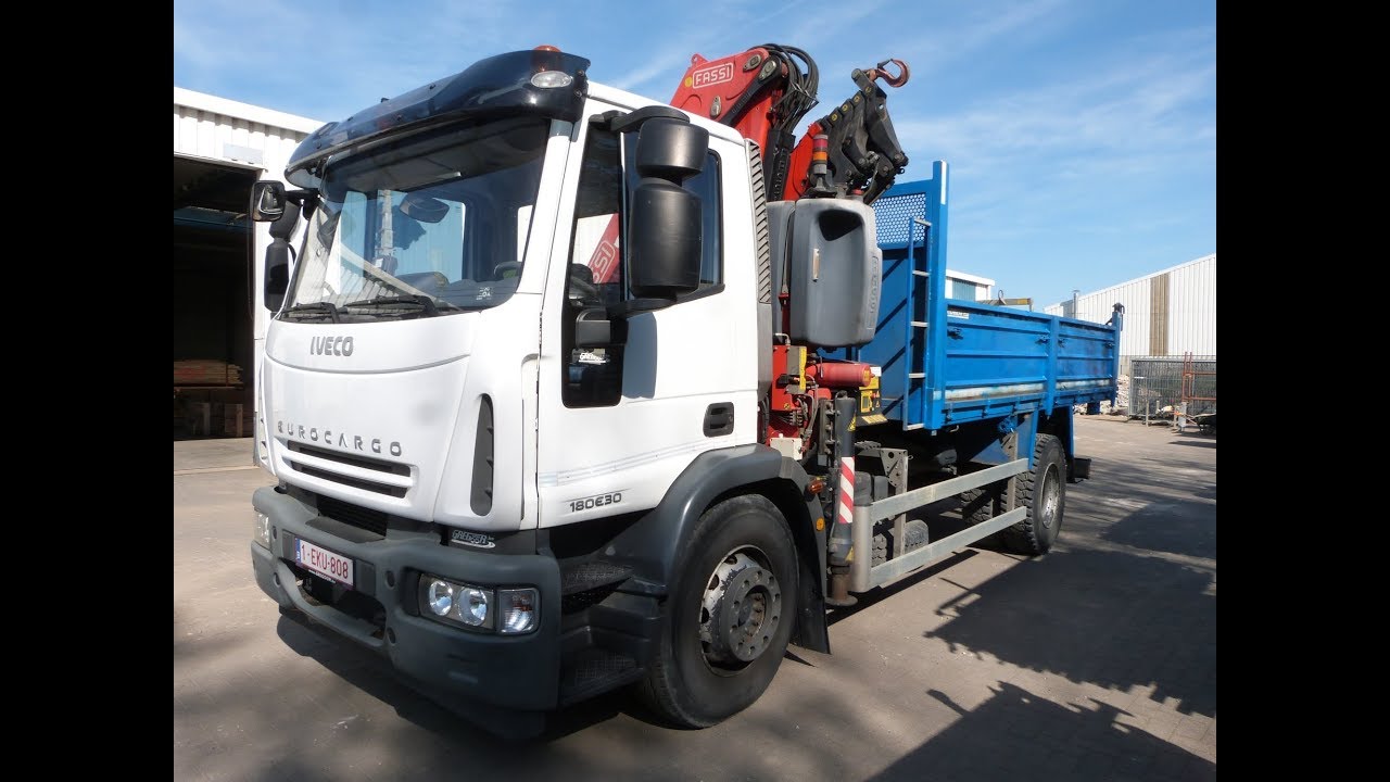Iveco Eurocargo 190EL/7.5 (2012 - 35551 km) + grue Fassi