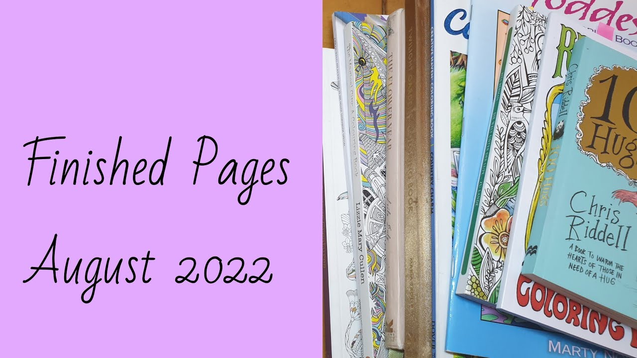 My finished pages for August 2022