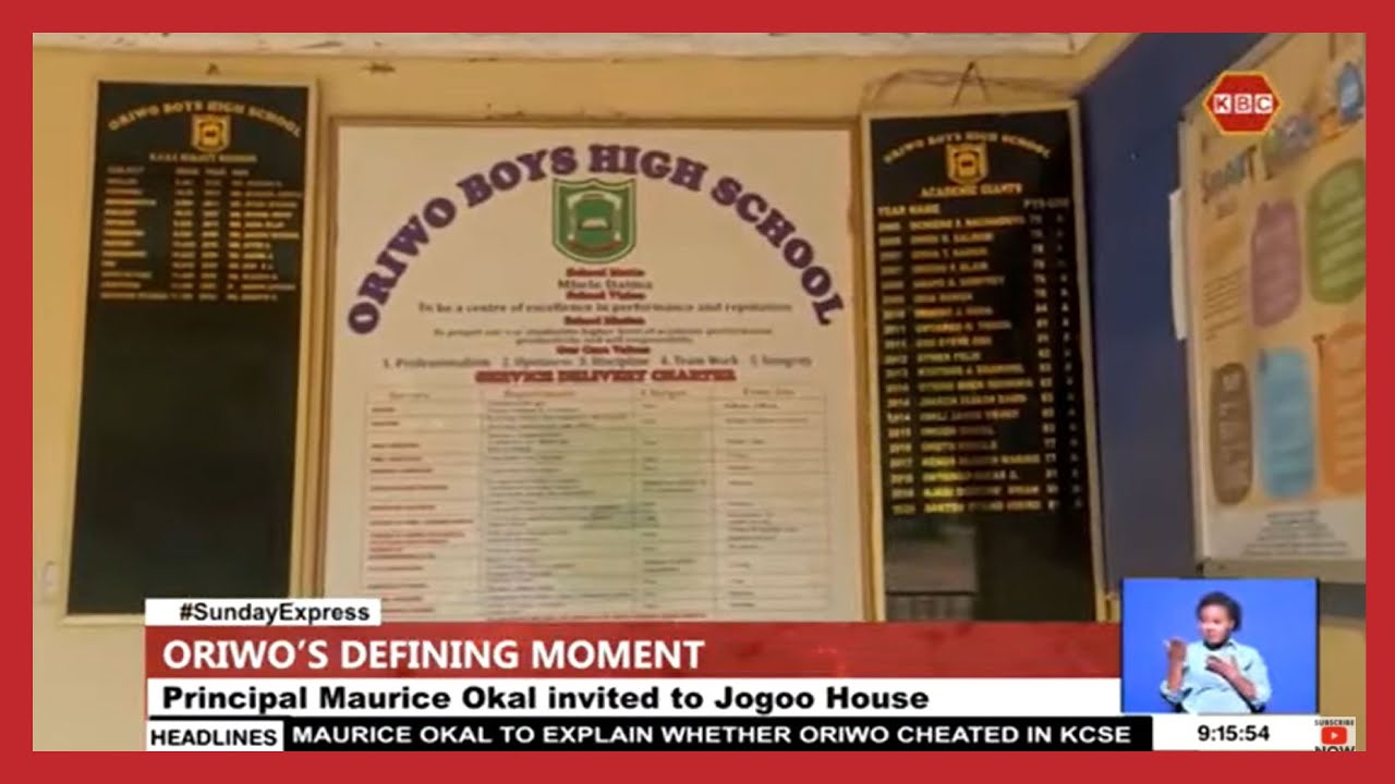 Maurice Okal to explain whether Oriwo Boys cheated in KCSE