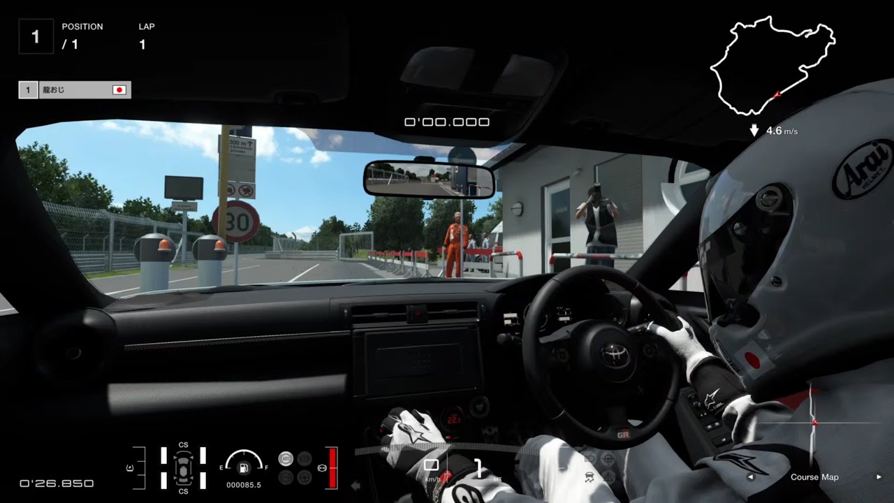 【GT7 PS5】 トヨタ GR86 RZ '21 ニュルブルクリンク北コース 車載カメラ視点