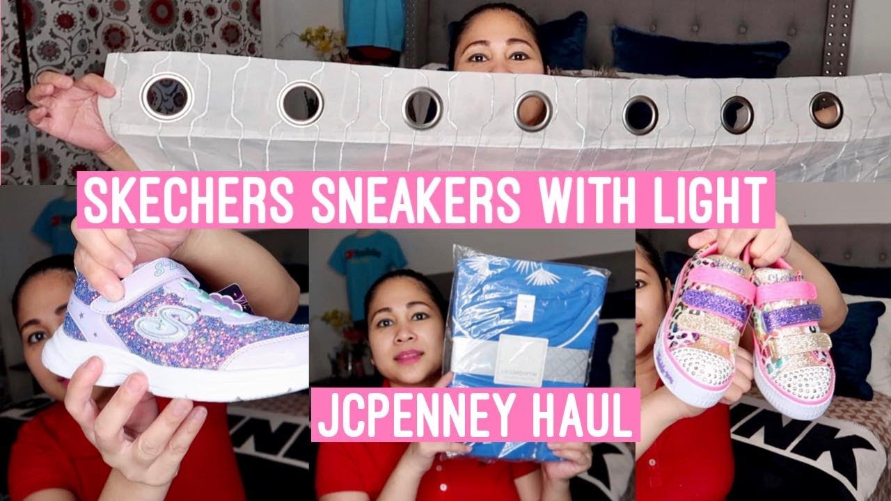 SKECHERS SNEAKERS WITH LIGHT UNBOXING JCPenney Haul By Marz Drum