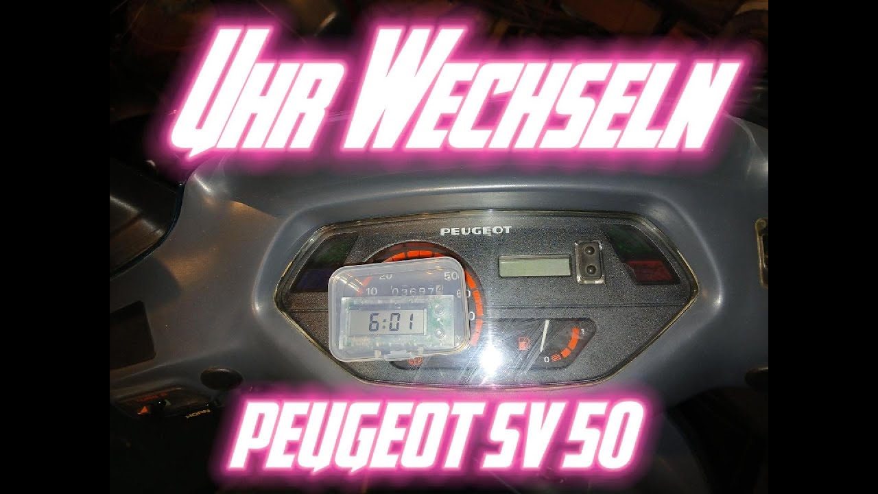 Uhr tausch am Peugeot SV 50 / Hercules SR