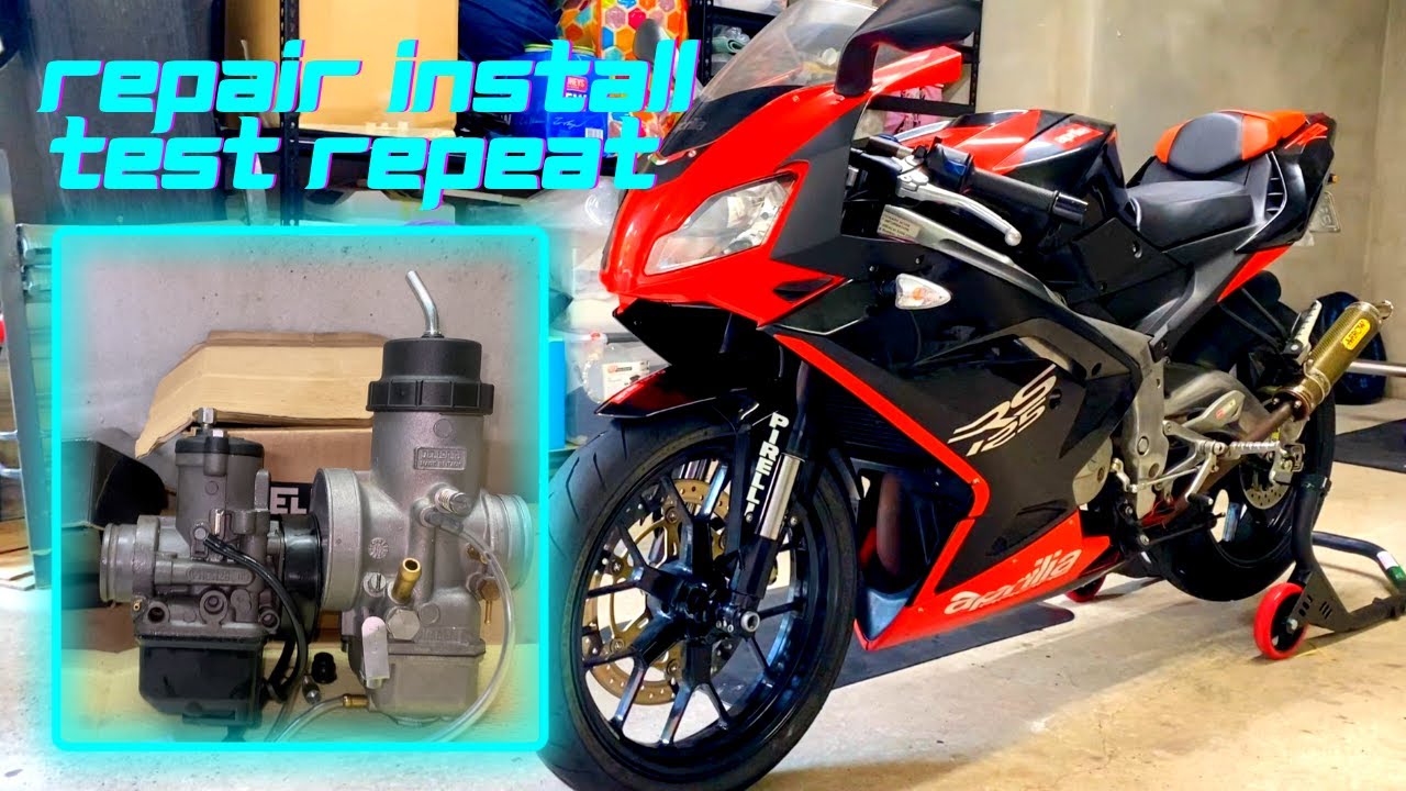 Aprilia RS 125 2 stroke - Dellorto VHSB34LD Carburettor Install