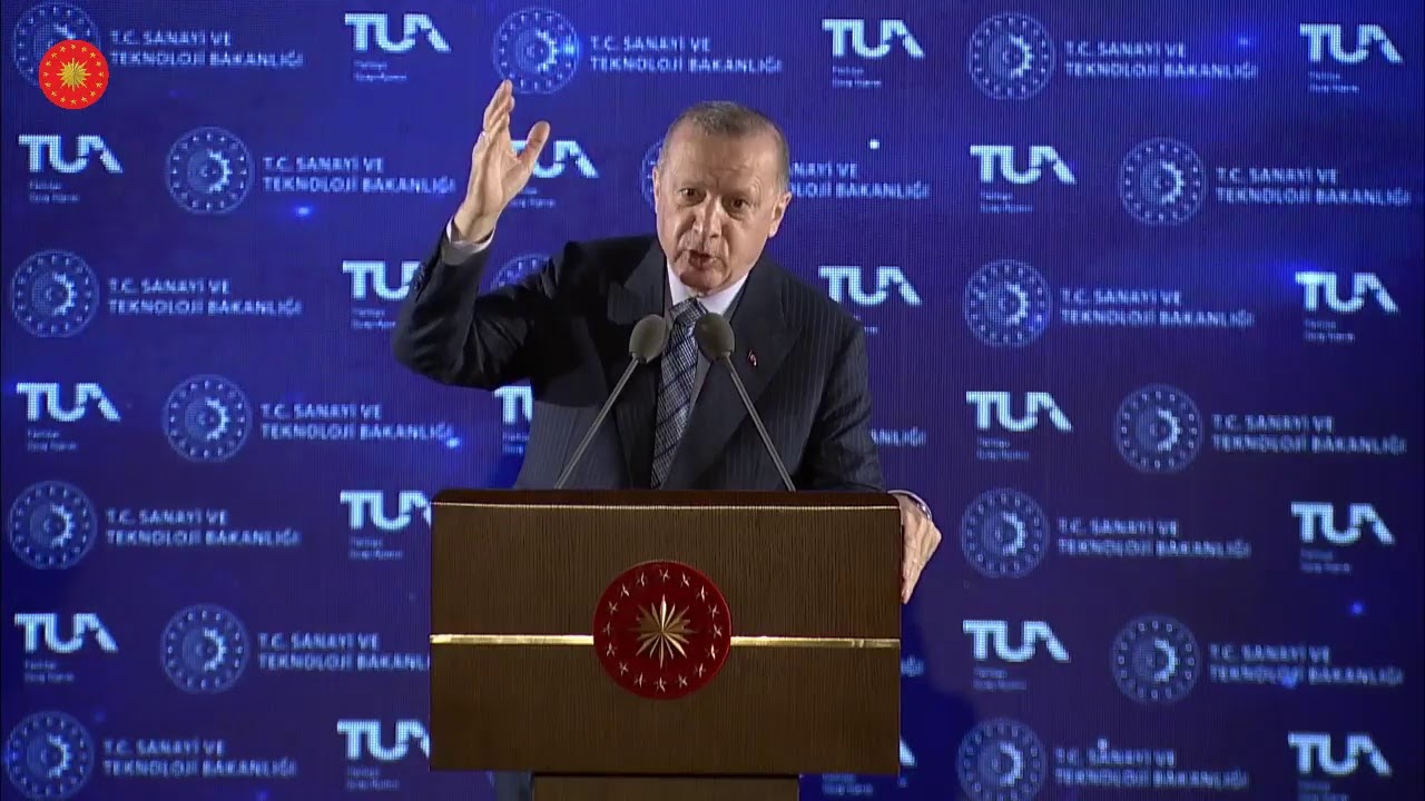 Cumhurbaşkanı Erdoğan, Millî Uzay Programı Tanıtım Toplantısı'nda konuşuyor