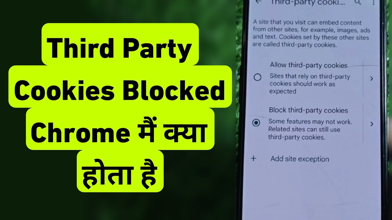 Third Party Cookies Blocked Chrome Me Kya Hota Hai | What is Block Third Party Cookies in Chrome