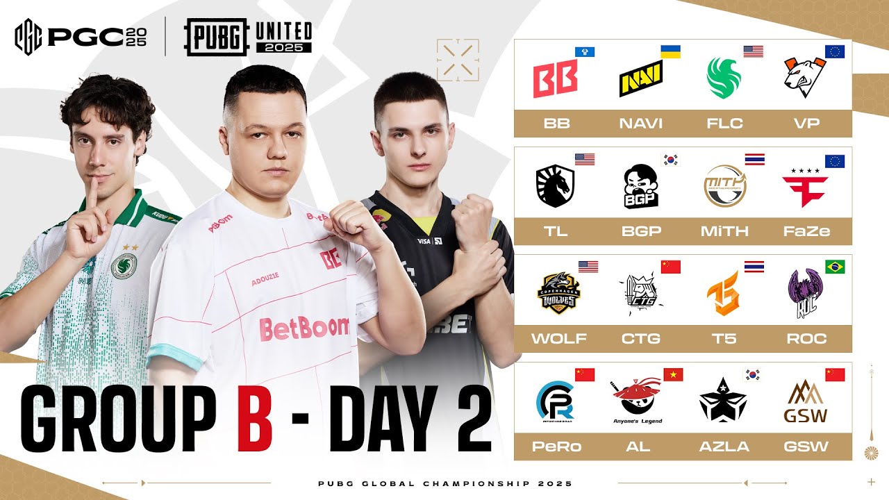 PUBG Global Championship Group B DAY 2