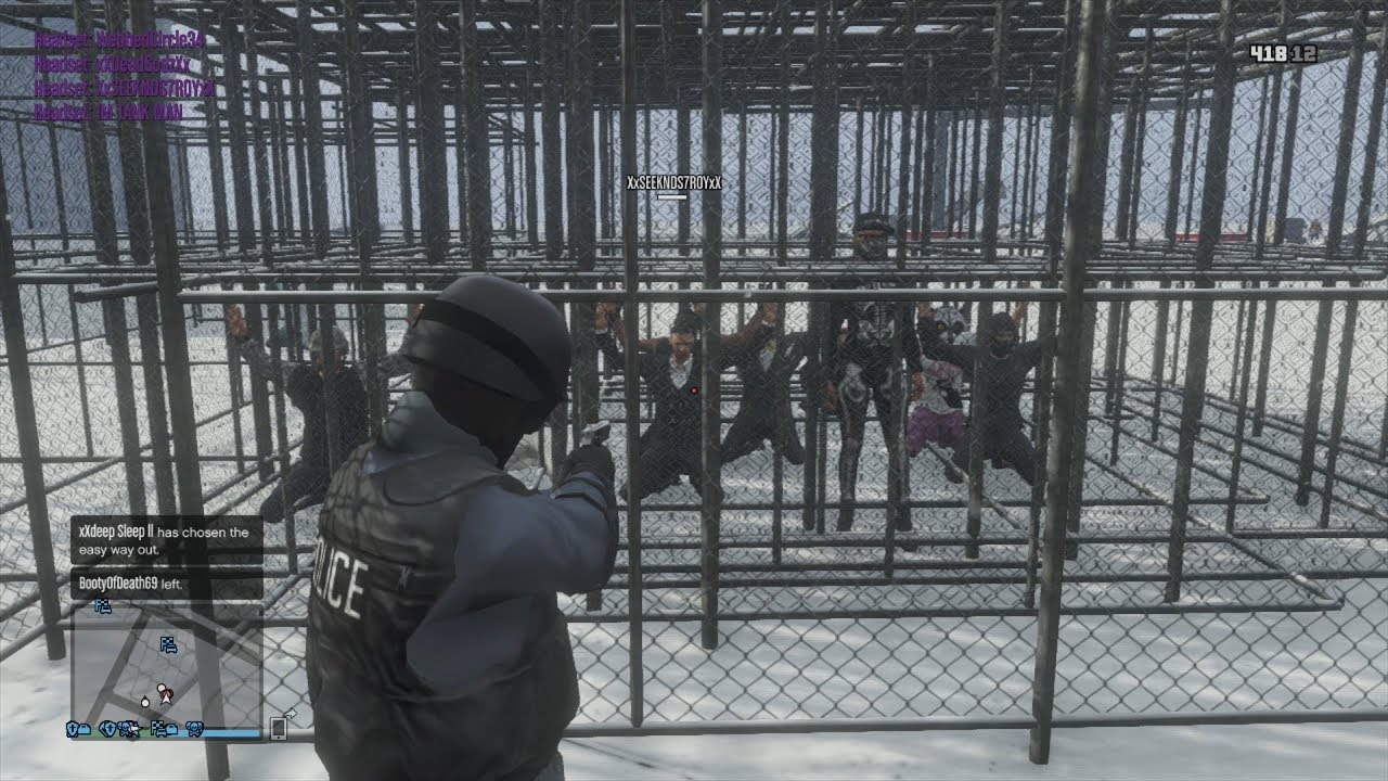 Пытки розничных игроков / Заключение игроков в клетку в GTA 5