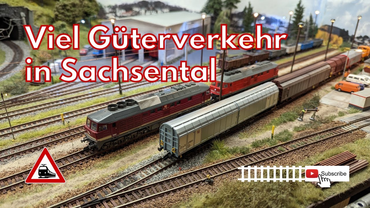 Viel Güterverkehr in Sachsental // Modellbahn Spur TT
