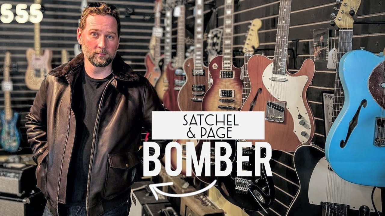The Satchel & Page Bomber Jacket Rocks like a Vintage Guitar