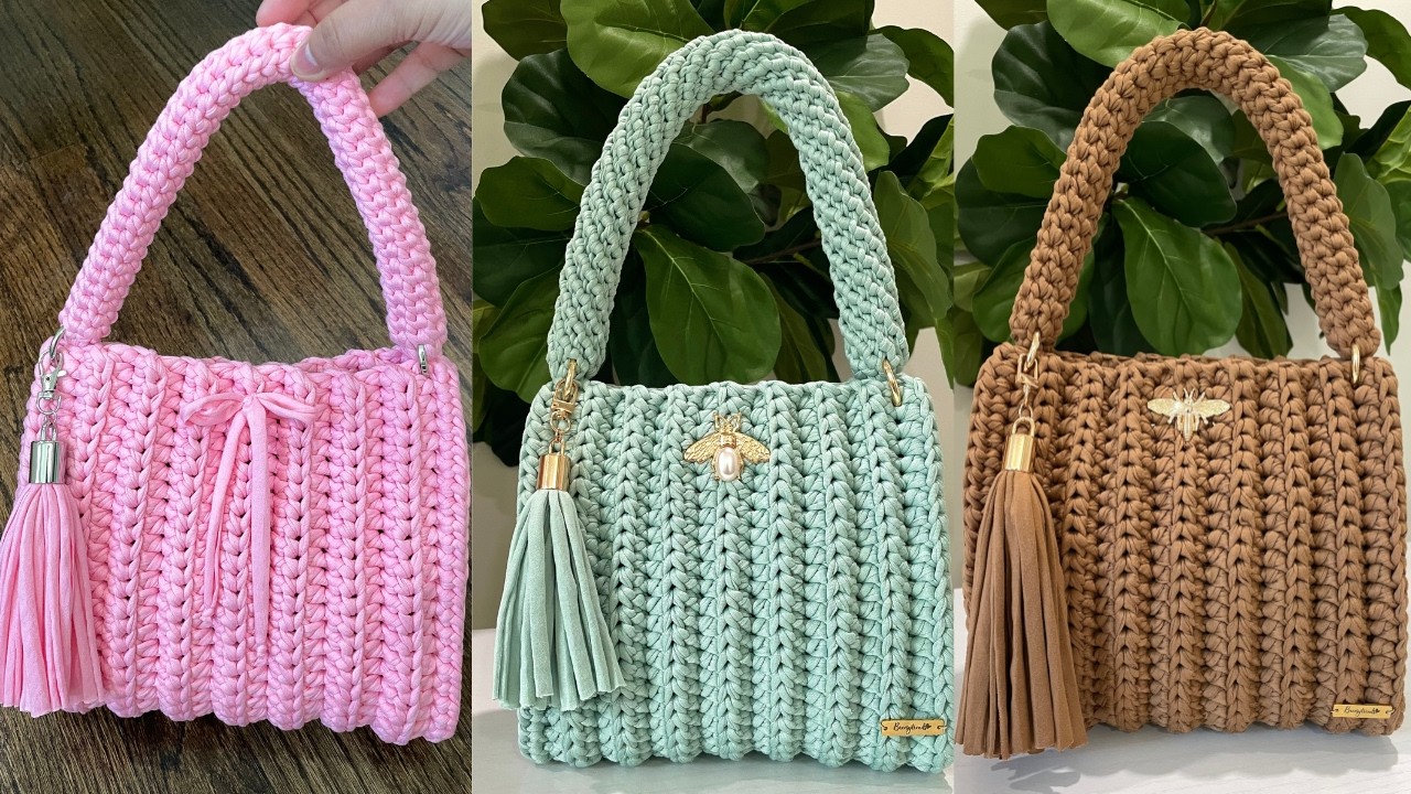 Bolsa de trapillo elegante y FÁCIL 👜 | Tutorial paso a paso para principiantes