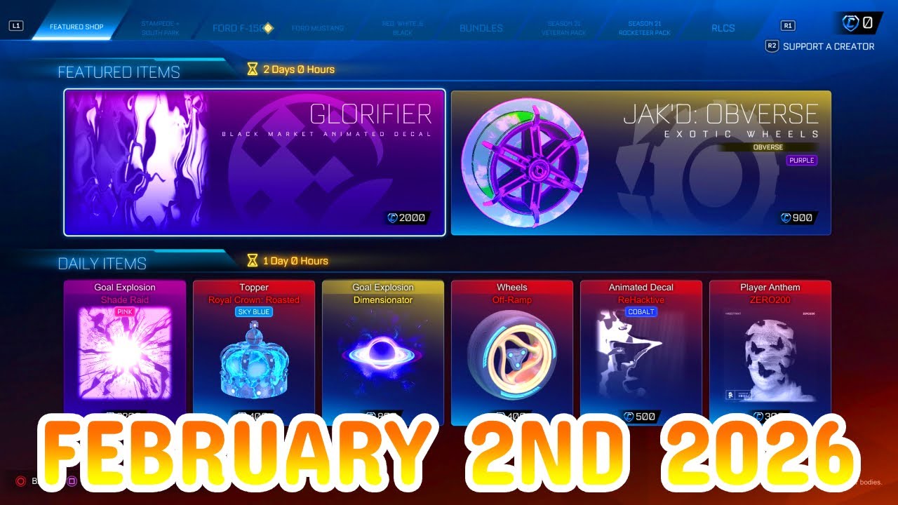 Rocket League ITEM SHOP Daily 