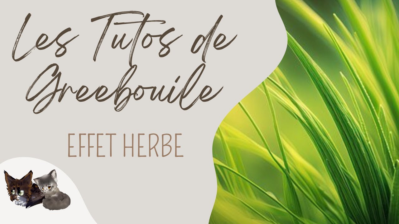 ❀ Comment Faire un Effet Herbe ✨ | Tuto Greebouille