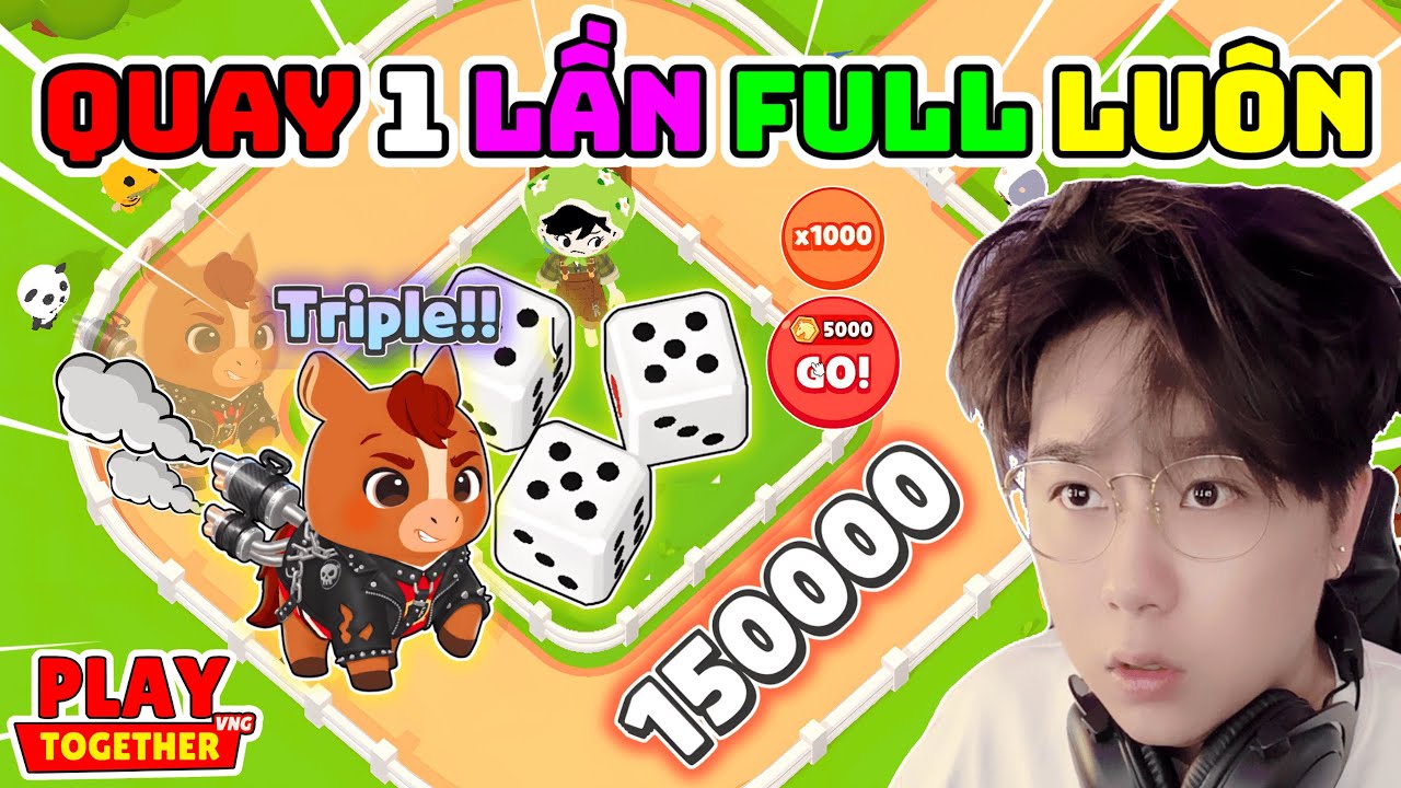 Play Together | Mình Hét Banh Nhà Khi Quay Xúc Xắc x1000 Nhận Luôn Pet Ngựa Mới Ở Nông Trại