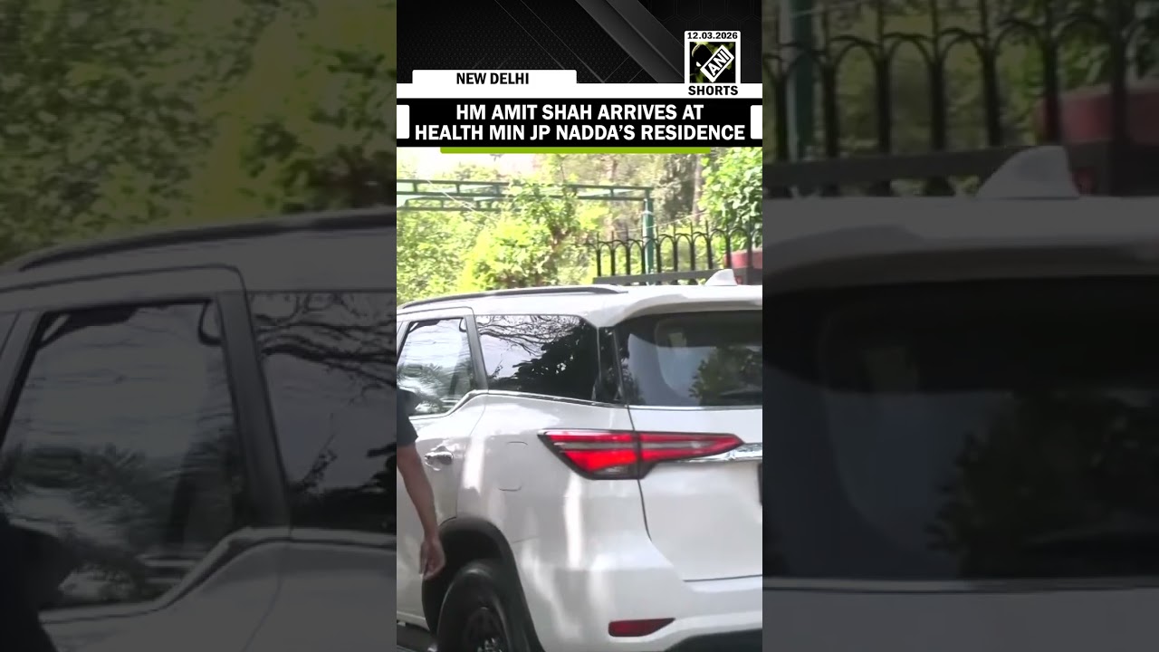 HM Amit Shah arrives at Health Min JP Nadda&rsquo;s residence for West Bengal Core Group meet