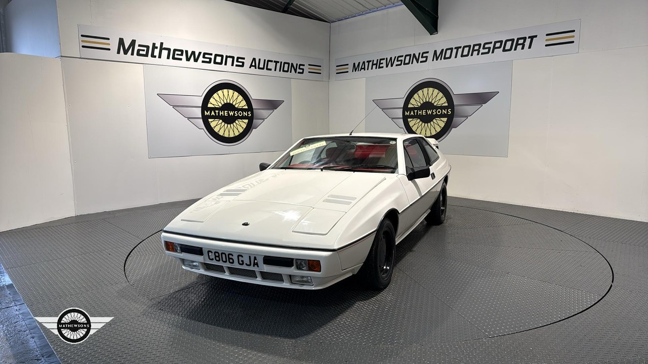 1985 LOTUS ECLAT EXCEL | Mathewsons Classic Cars | Auction: 11, 12, 13 March 2026