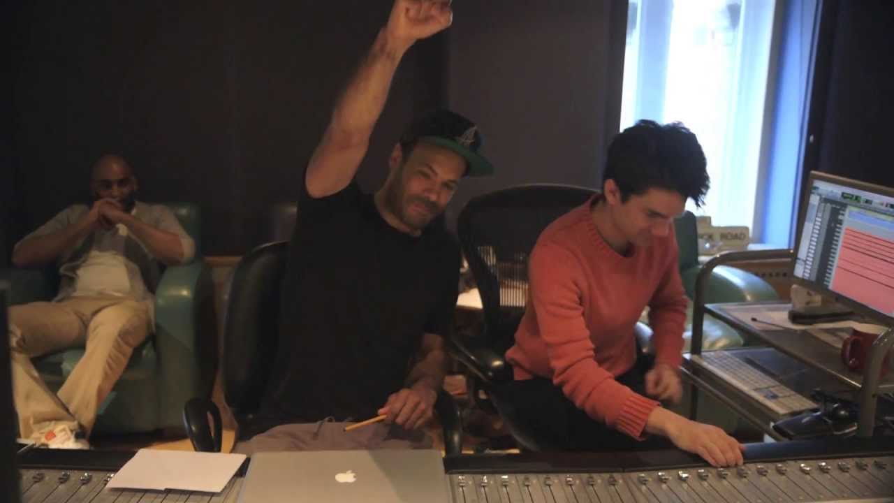 Alain Clark Recording drums with Ashley 