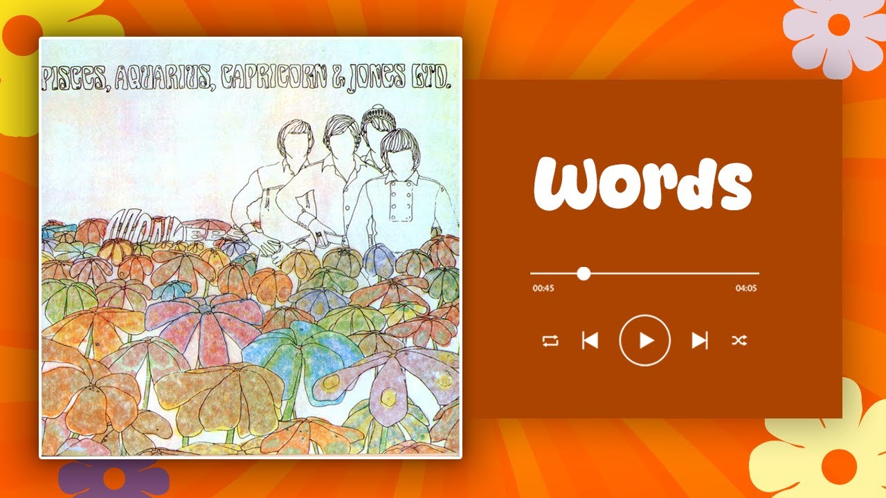 The Monkees - Words (lyrics)