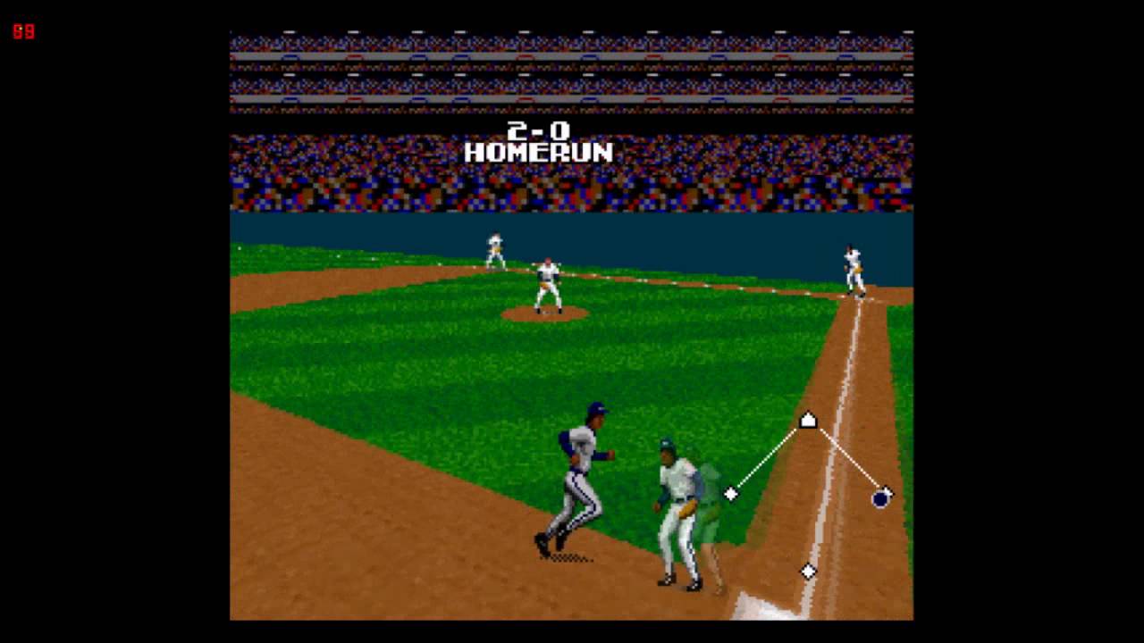 Tecmo Super Baseball (SNES) HOMERUN