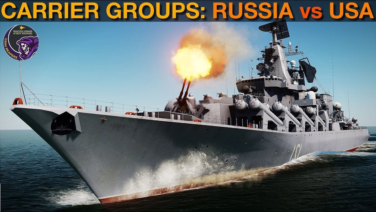 Can A Russian Carrier Group Kill A US Carrier Group? (Naval Battle 10) | DCS WORLD