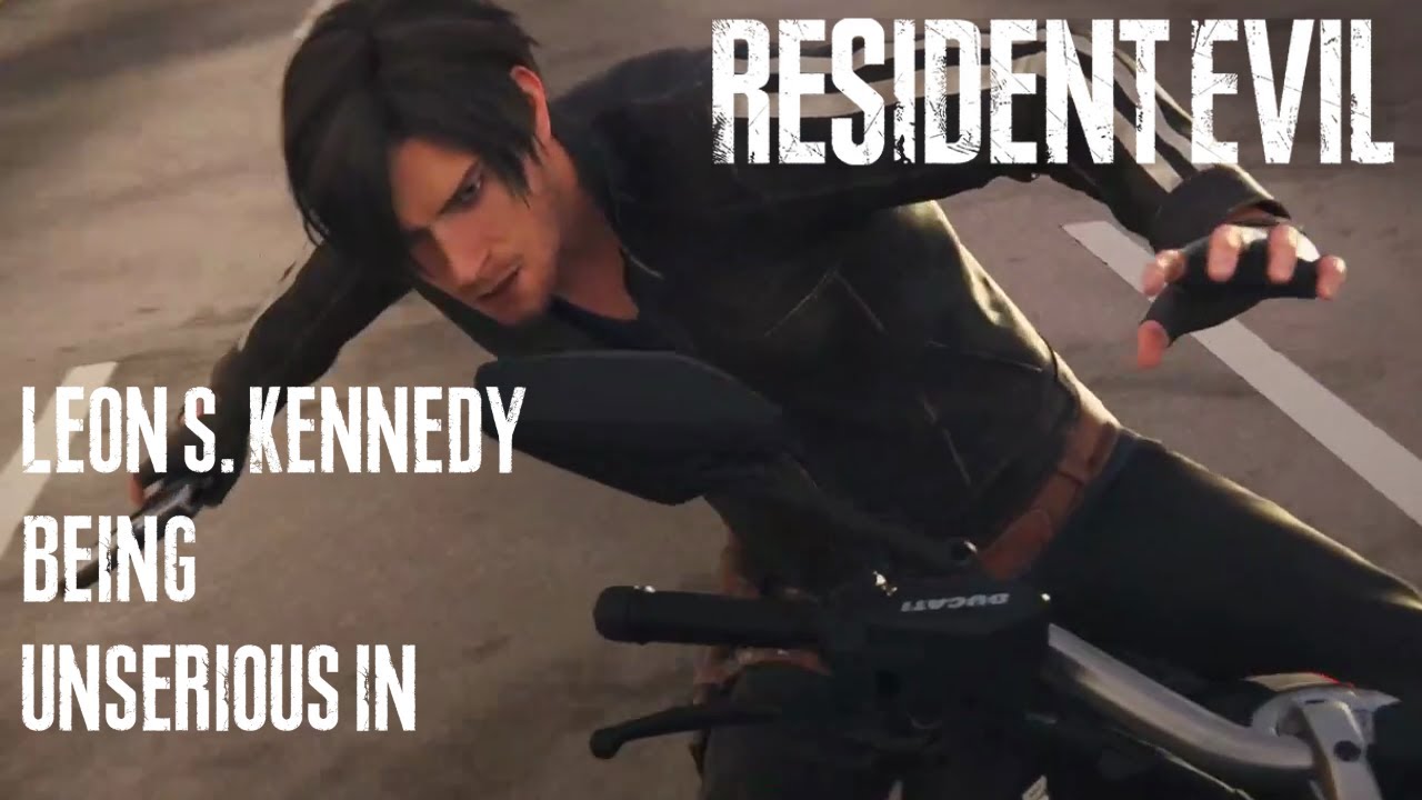 Leon S. Kennedy being unserious in the Resident Evil animated projects