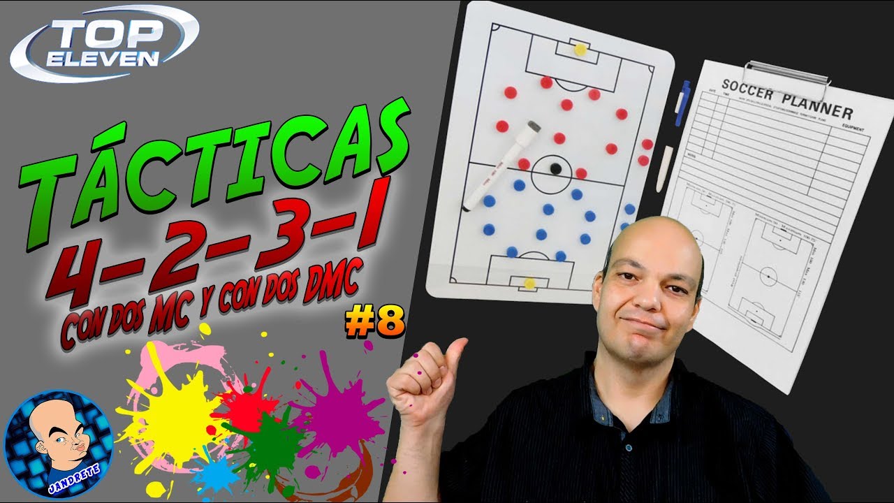 Top Eleven | Tácticas 08 | 4-2-3-1, con dos MC y con dos DMC.