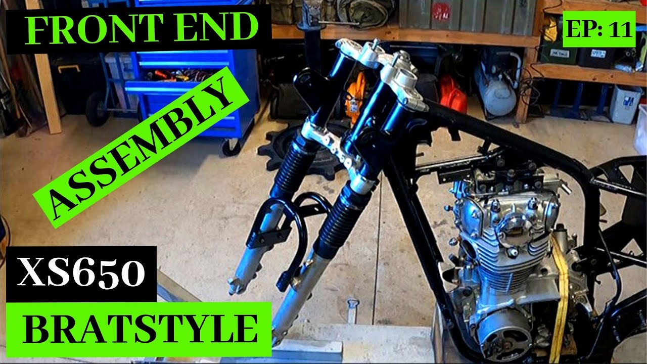 XS650 Brat Build Ep 11: Front End Assembly