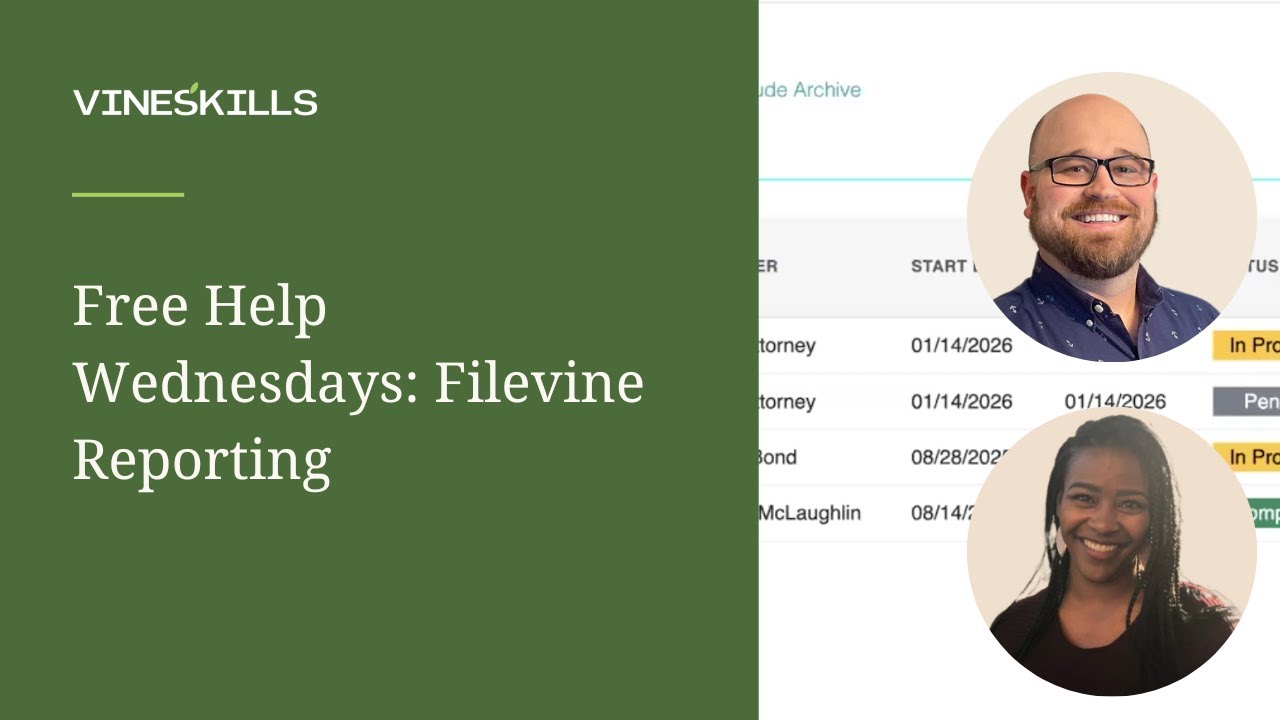 Free Help Wednesdays: Filevine Reporting
