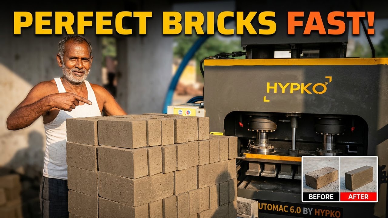 Automatic Fly Ash Brick Machine || Metal to Metal Fly Ash Bricks Machine || HYPKO Engineering India