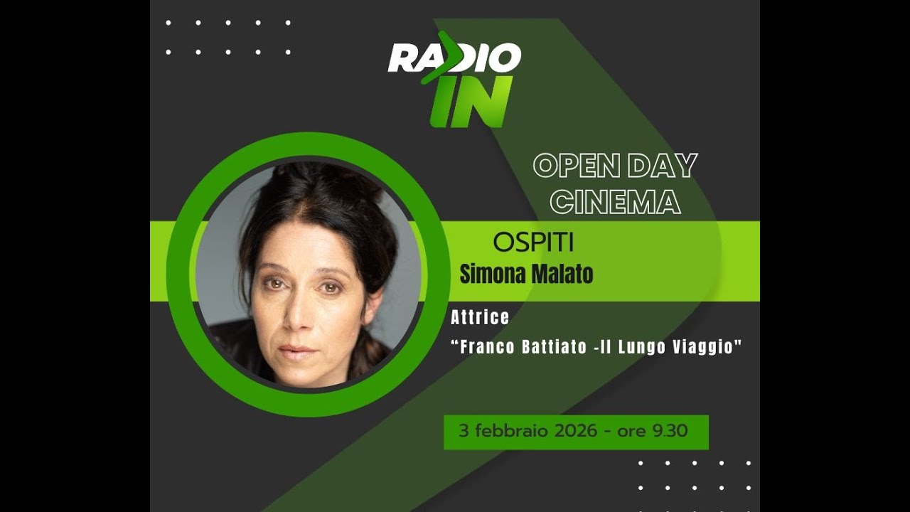Simona Malato - Attrice - Franco Battiato - Il lungo viaggio - Radio In