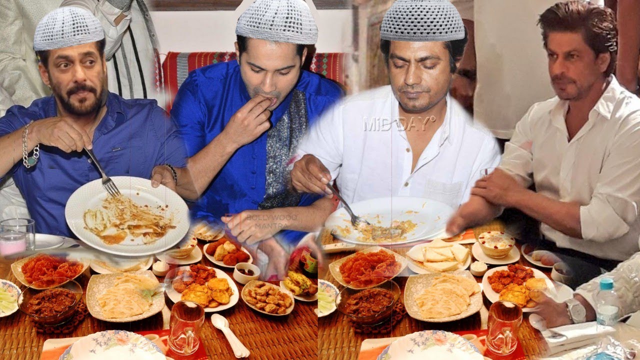 Salman Khan,Varun Dhawan, Nawazuddin and Shahrukh Khan Iftar Party in Ramazan | Old Video