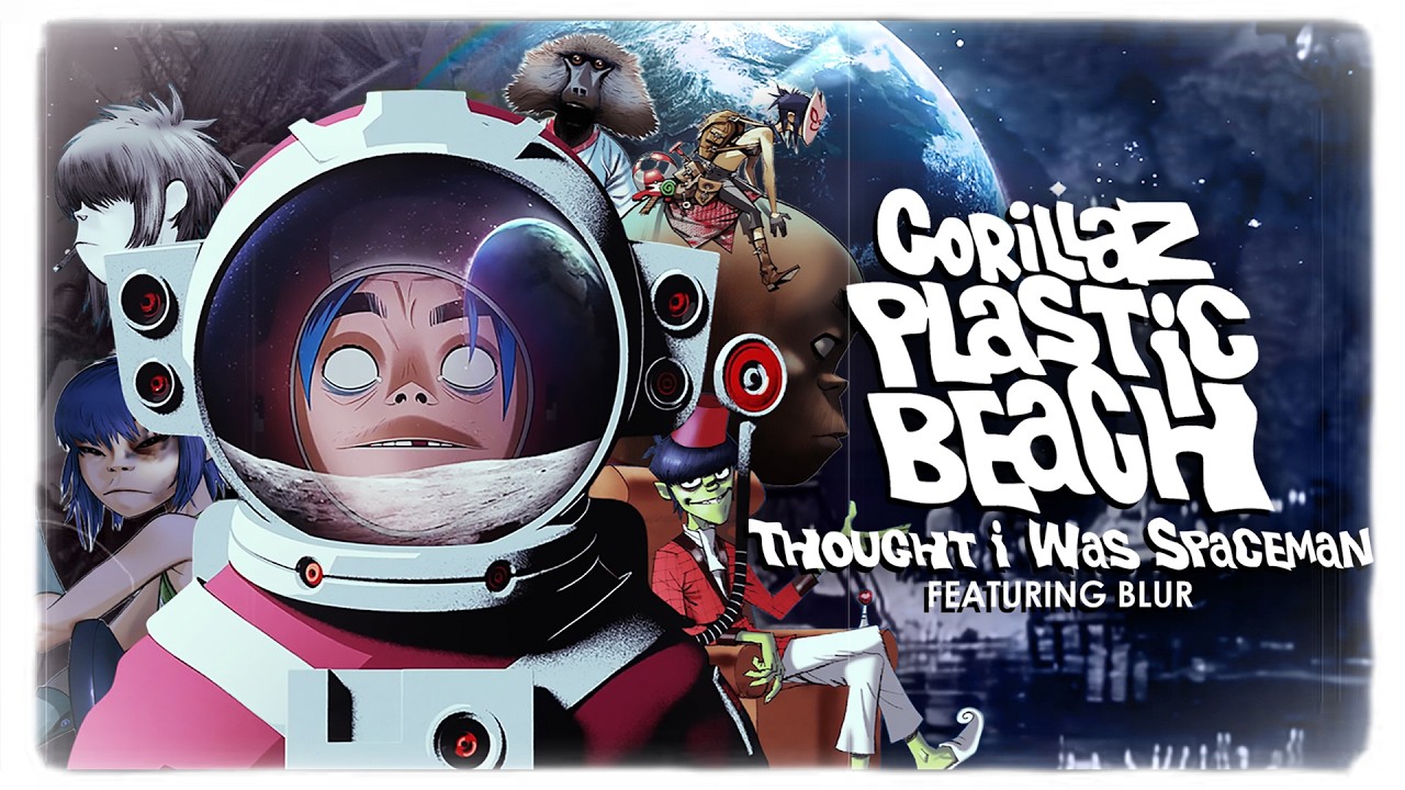 Gorillaz & Blur - Thought I Was a Spaceman (Visualizer)