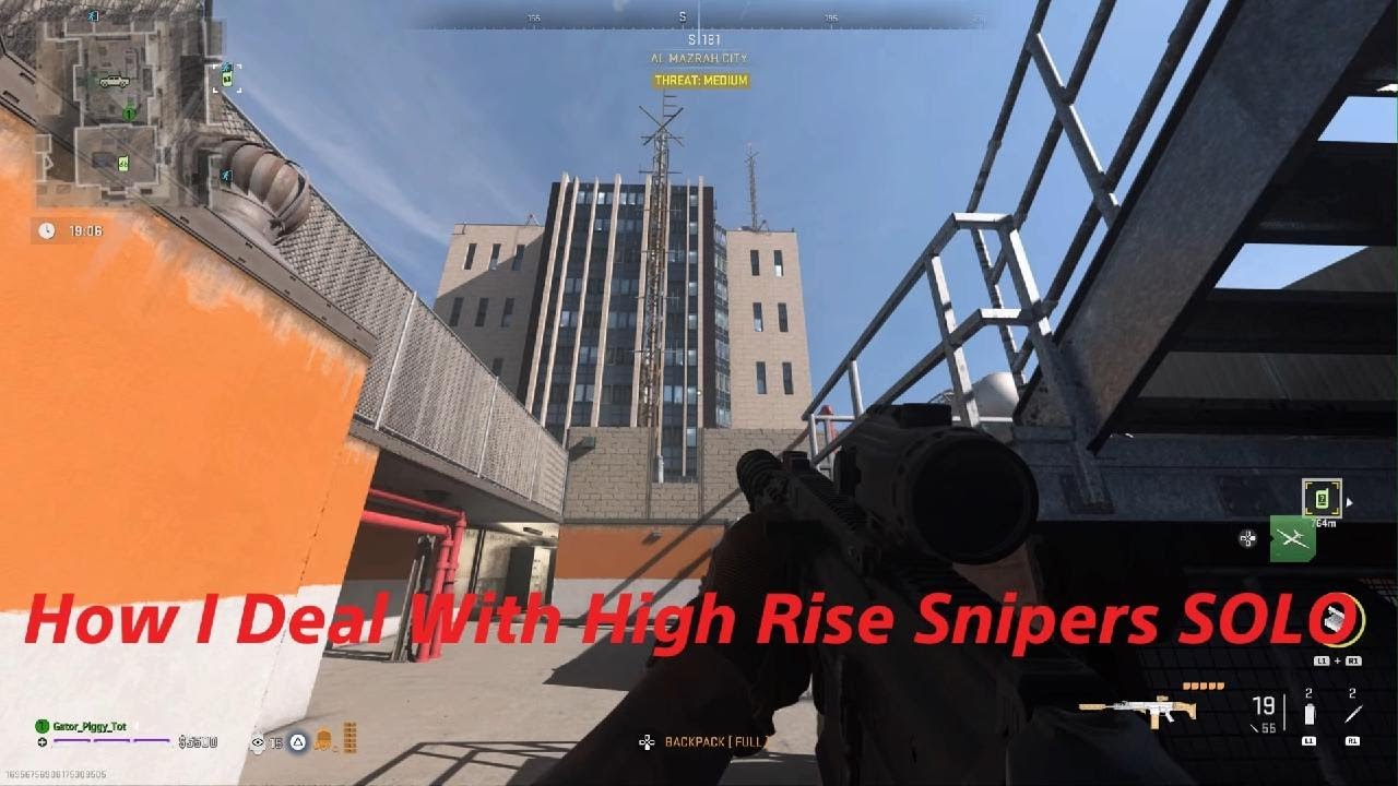 How To Deal With High Rise Snipers SOLO - DMZ