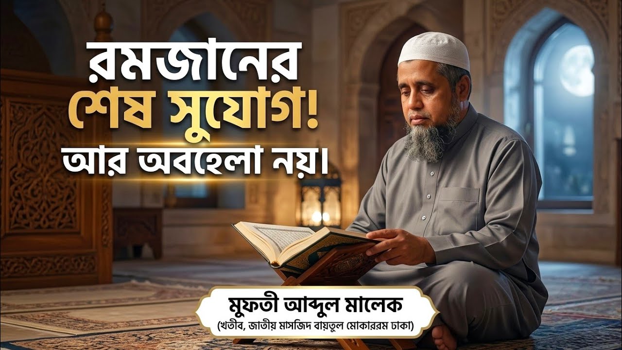 শেষ দশকে নবীজীর (সা.) আমল কেমন ছিল? | Ramadan Sunnah | Mufti Abdul Malek Bayan | ZAITOON TV 