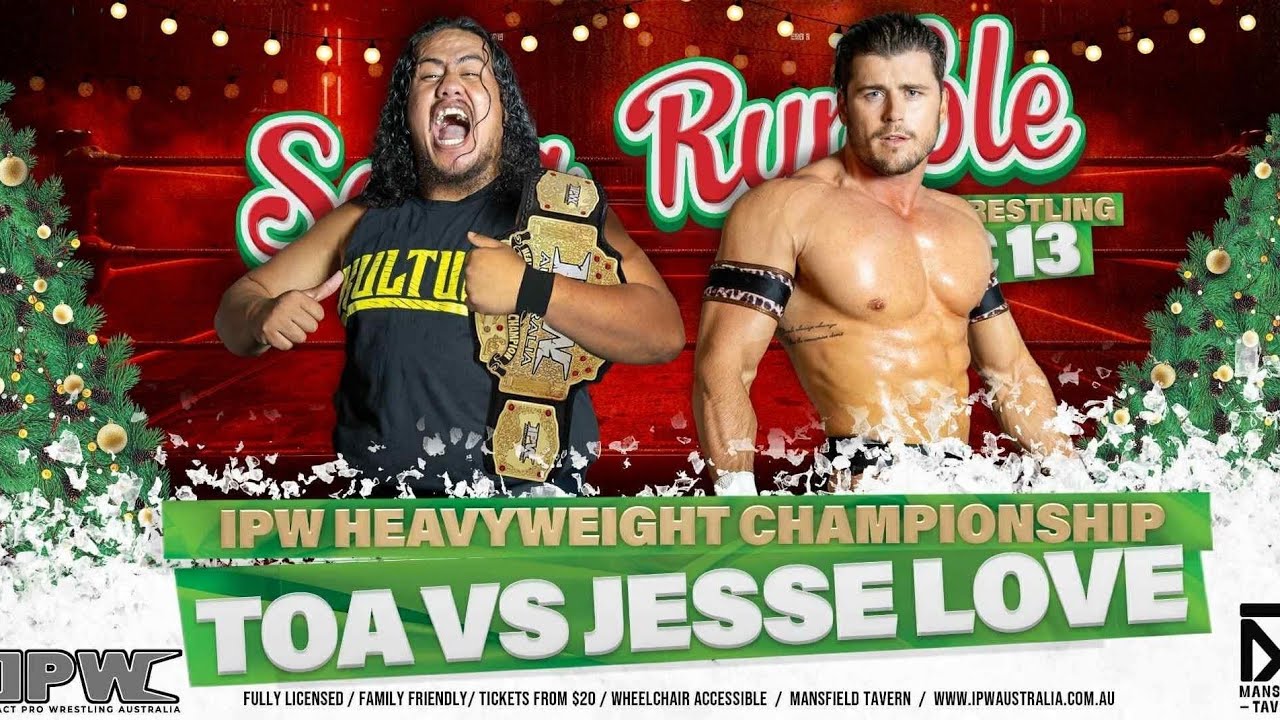 FULL MATCH - JESSE LOVE v TOA - IPW HEAVYWEIGHT CHAMPIONSHIP MATCH - IPW SANTA RUMBLE 2025