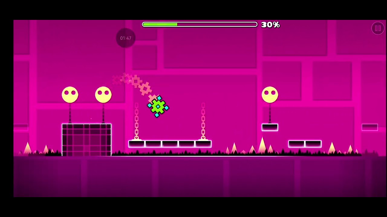 Przeszedłem 3 poziom w geometry dash!!! 