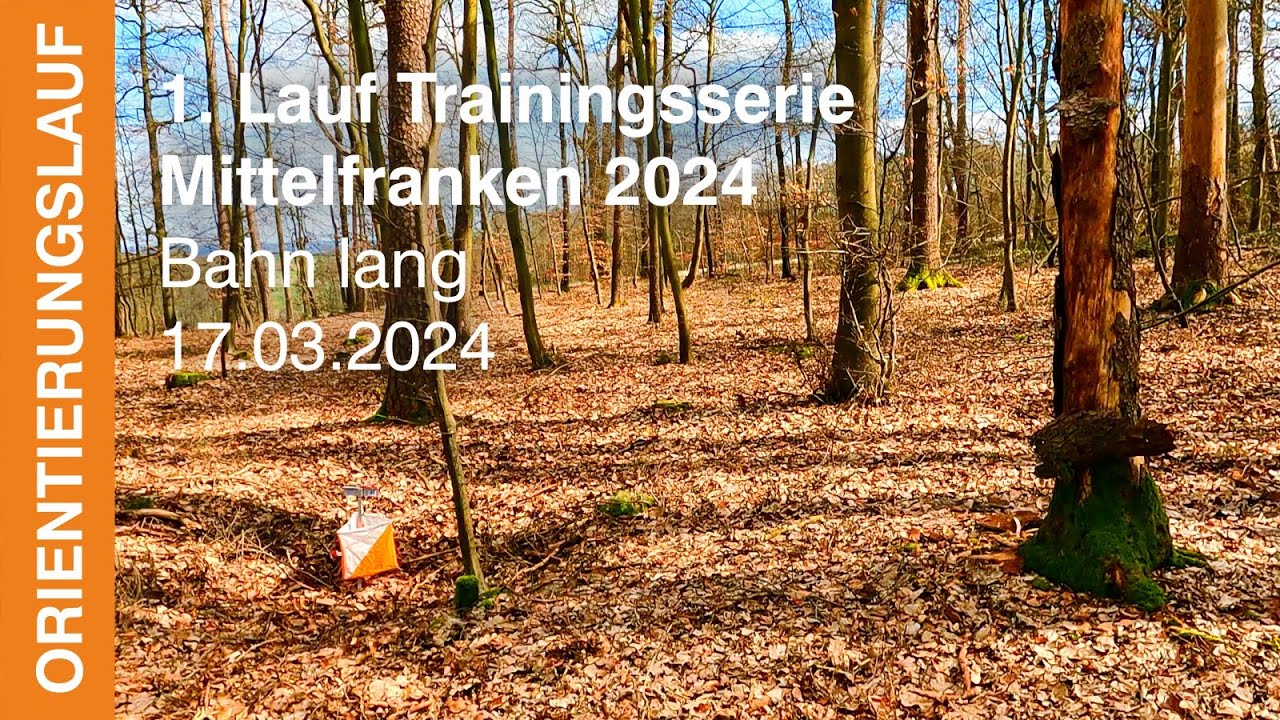 1. Trainingslauf Mittelfranken 2024 | Bahn Lang | Headcam orienteering