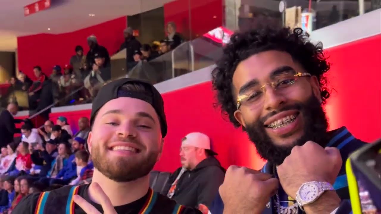 i randomly met adin ross at a detroit pistons game