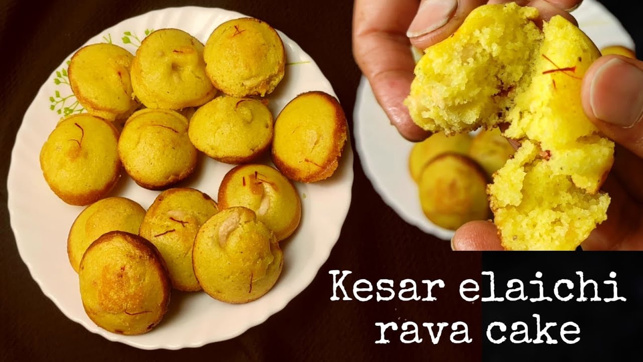 Saffron rava cake in appe pan | Saffron cake recipe | kesar sooji cake | Semolina cake
