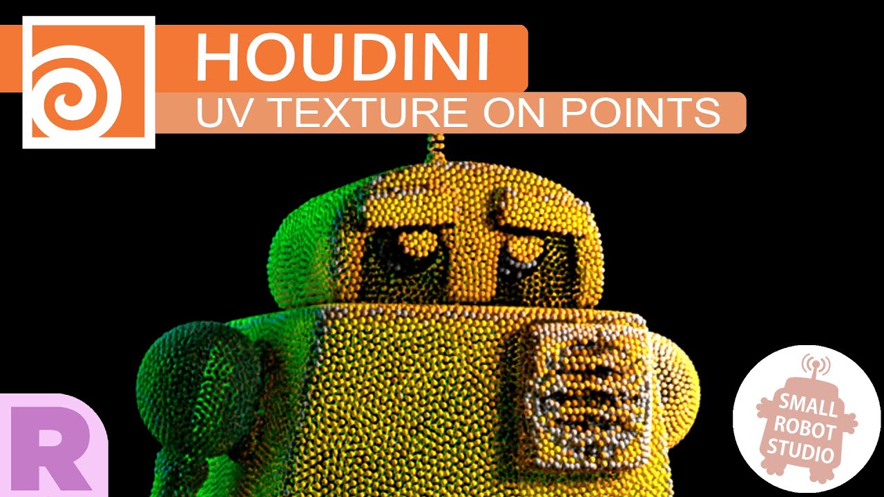 Houdini UV Texture to Scatter Point Geometry [Renderman]
