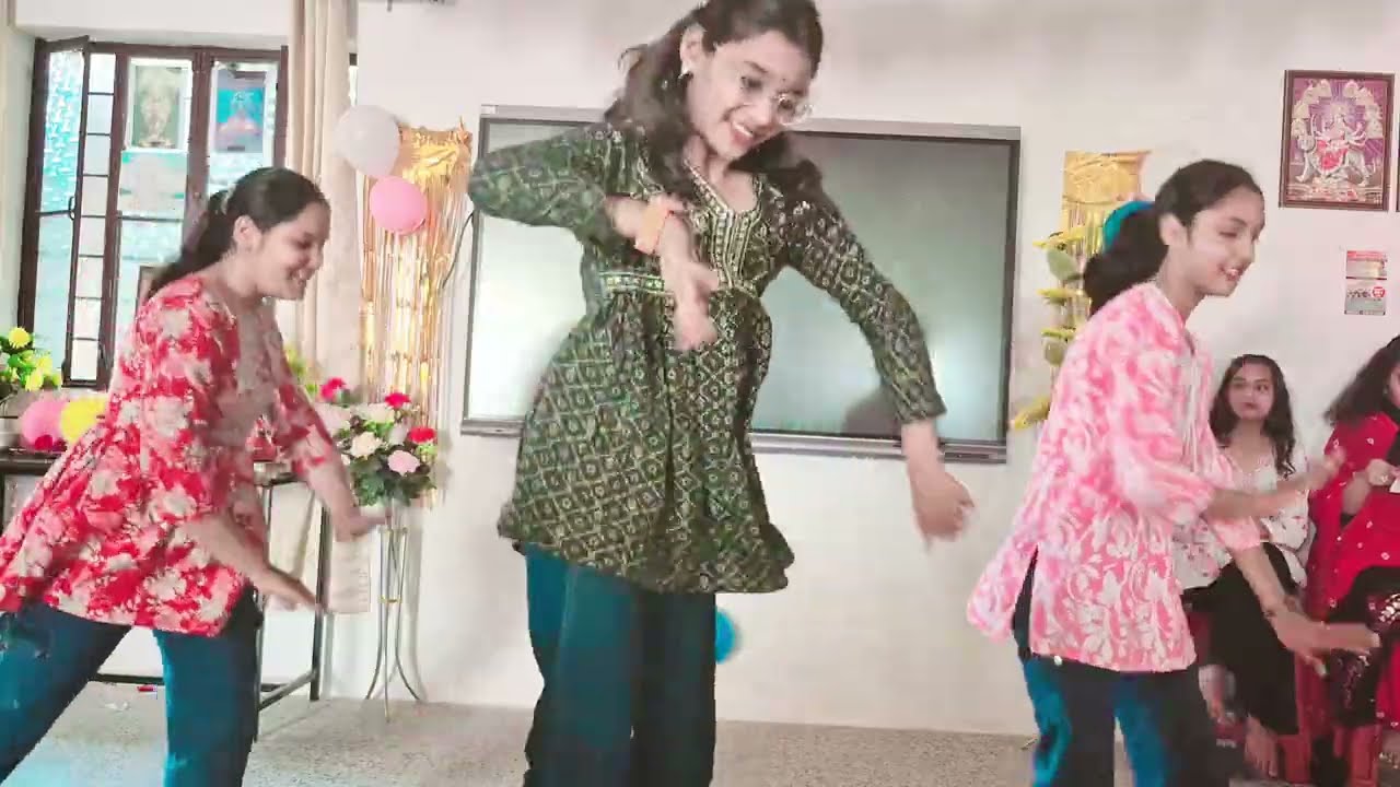 Dance performance by KRITIKA, RADHIKA, HARSHITA [MEGHA INSTITUTE FAREWELL 2026] ON Kudi nu nachne de